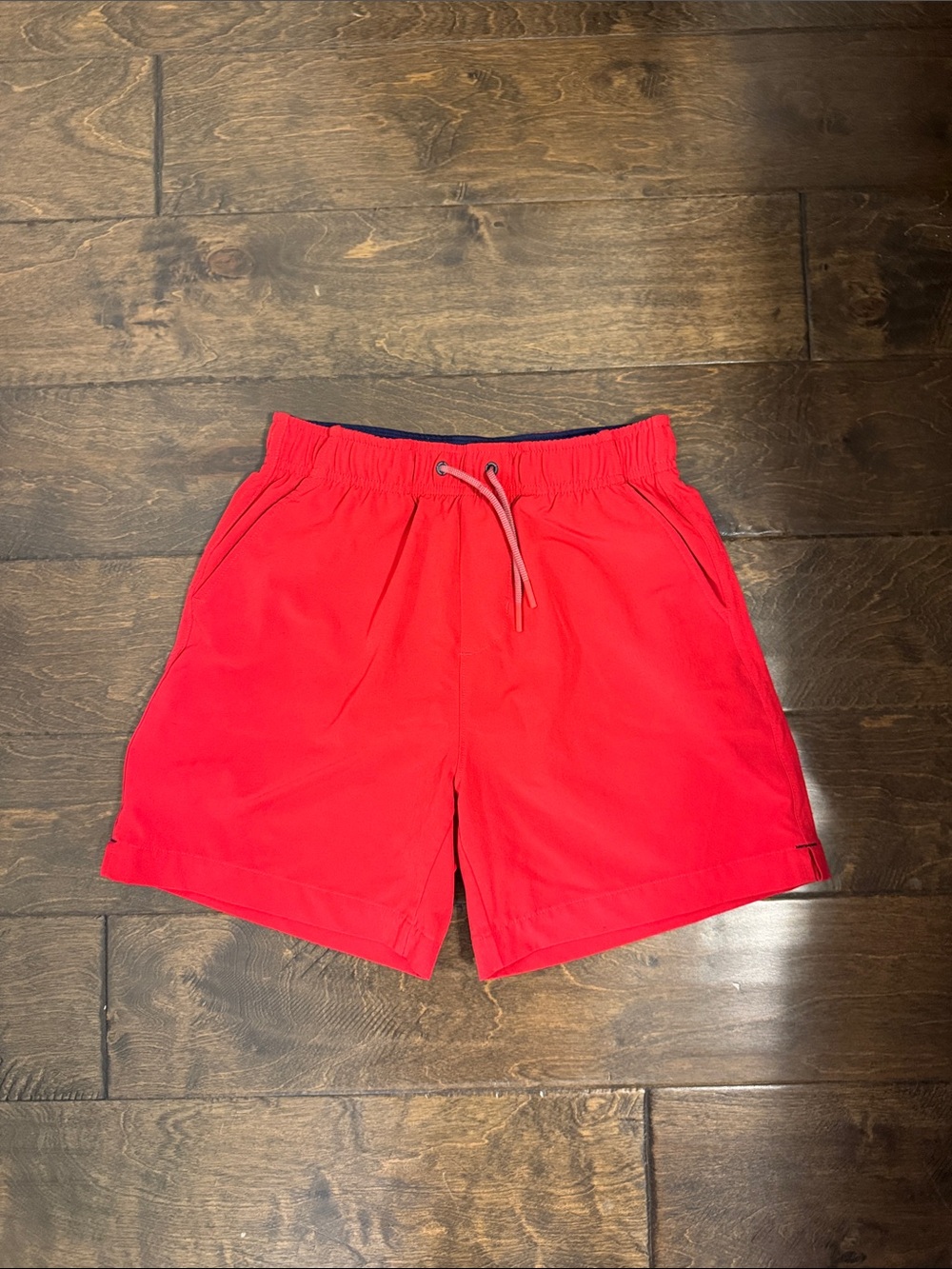 Kids Red Shorts with Elastic Waist